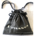 Recycle Rpet Waterproof Drawstring Logo Black Tiny Eco Friendly Bag